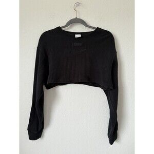 Nike Sportswear Ribbed Long Sleeve Crop Top Sweater Size‎ M Women’s DQ3539-010